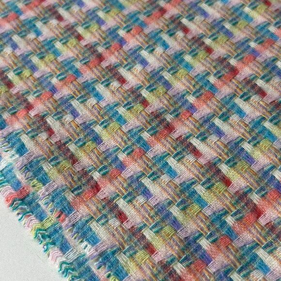 V. Fraas Cashmink Acrylic Woven Fringe Scarf Made in Getmany - Picture 6 of 6